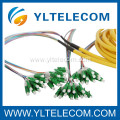 Pre-terminated LC / APC Corning Fiber Optic Jumper For FTTH Network Project